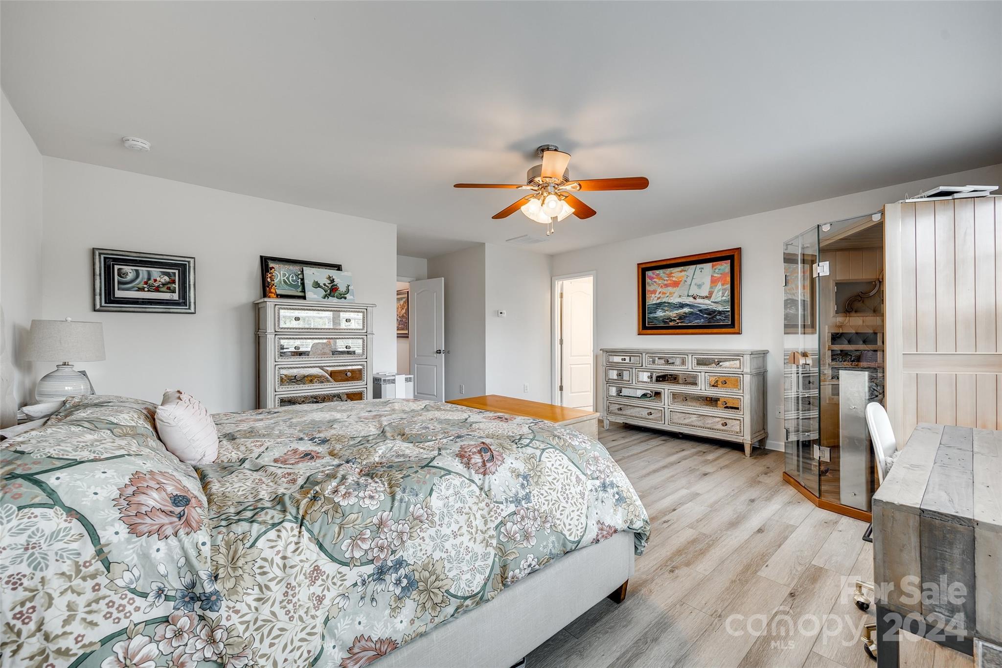 2251 Elmview Lane Fort Mill, SC 29715 - Photo 28 of 46 a bedroom with a bed and a flat screen tv
