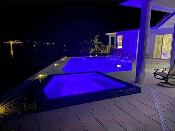 a view of an outdoor space with seating area