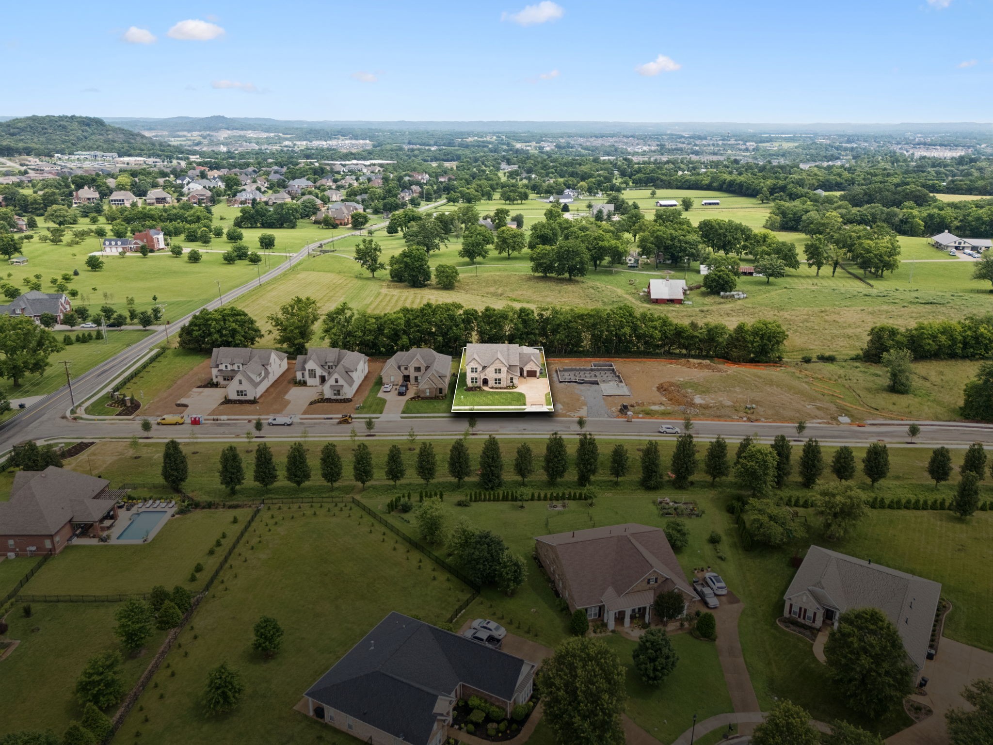 217 Bellsford Road Gallatin, TN 37066 - Photo 64 of 73 an aerial view of a city with lots of residential buildings