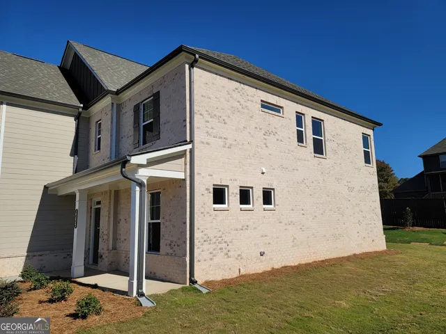 a front view of a house