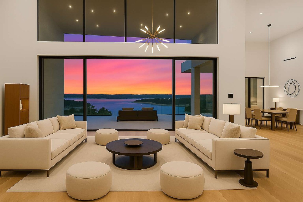 5006 Marshall Ford Road Austin, TX 78732 - Photo 27 of 40 a living room with furniture and a large window