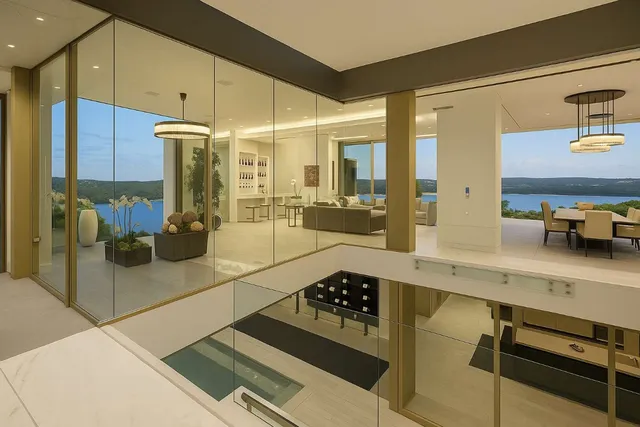 a living room with furniture a rug and a flat screen tv