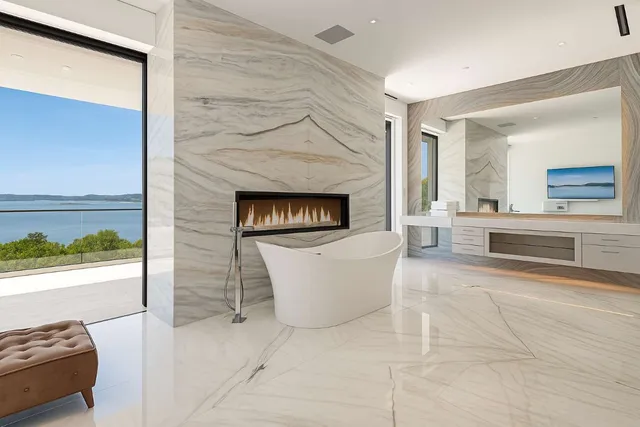 a outdoor space with patio the couches and dining table with garden view