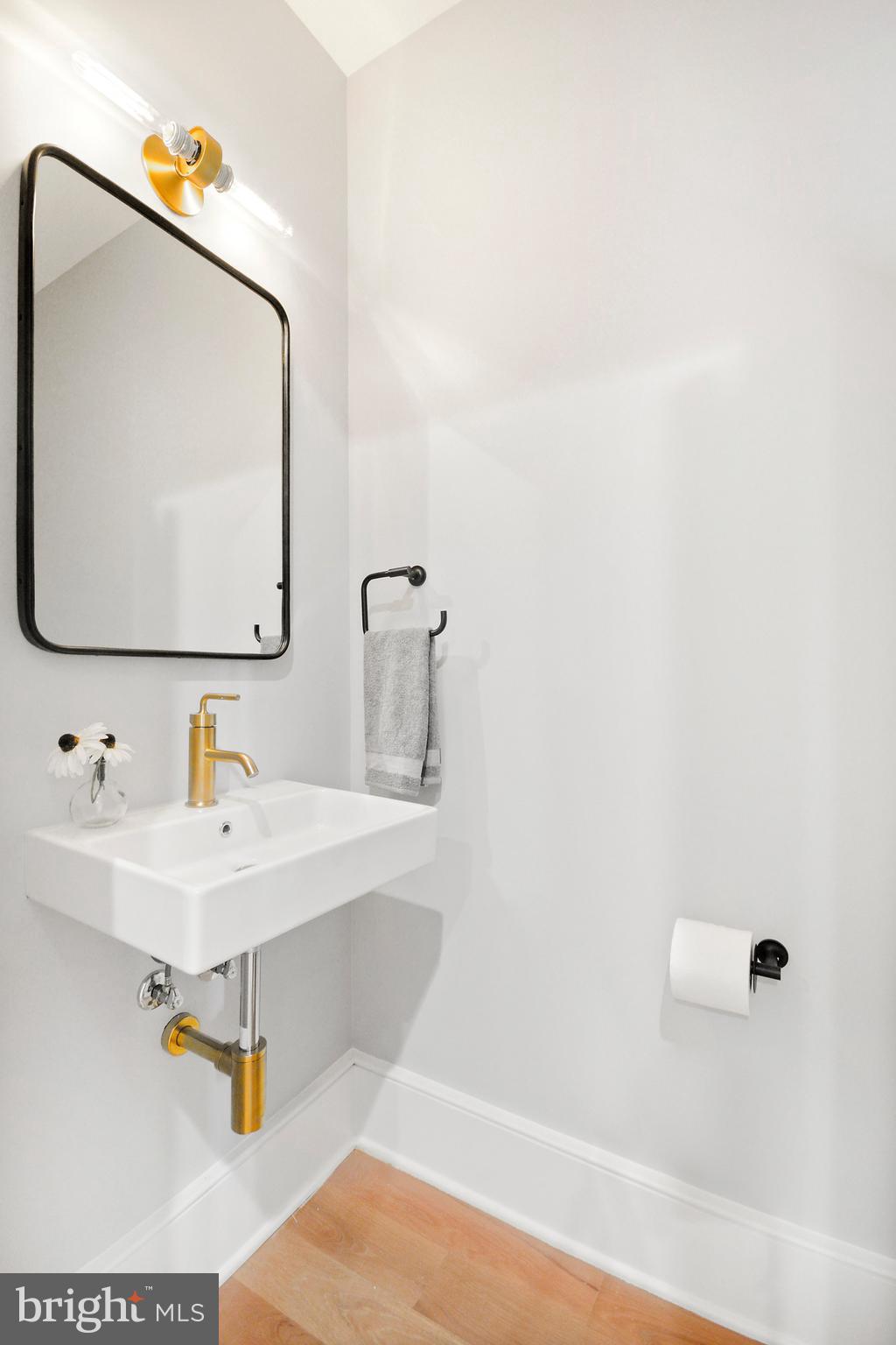 1432 G Street Southeast Washington, DC 20003 - Photo 13 of 35 a bathroom with a sink and a mirror