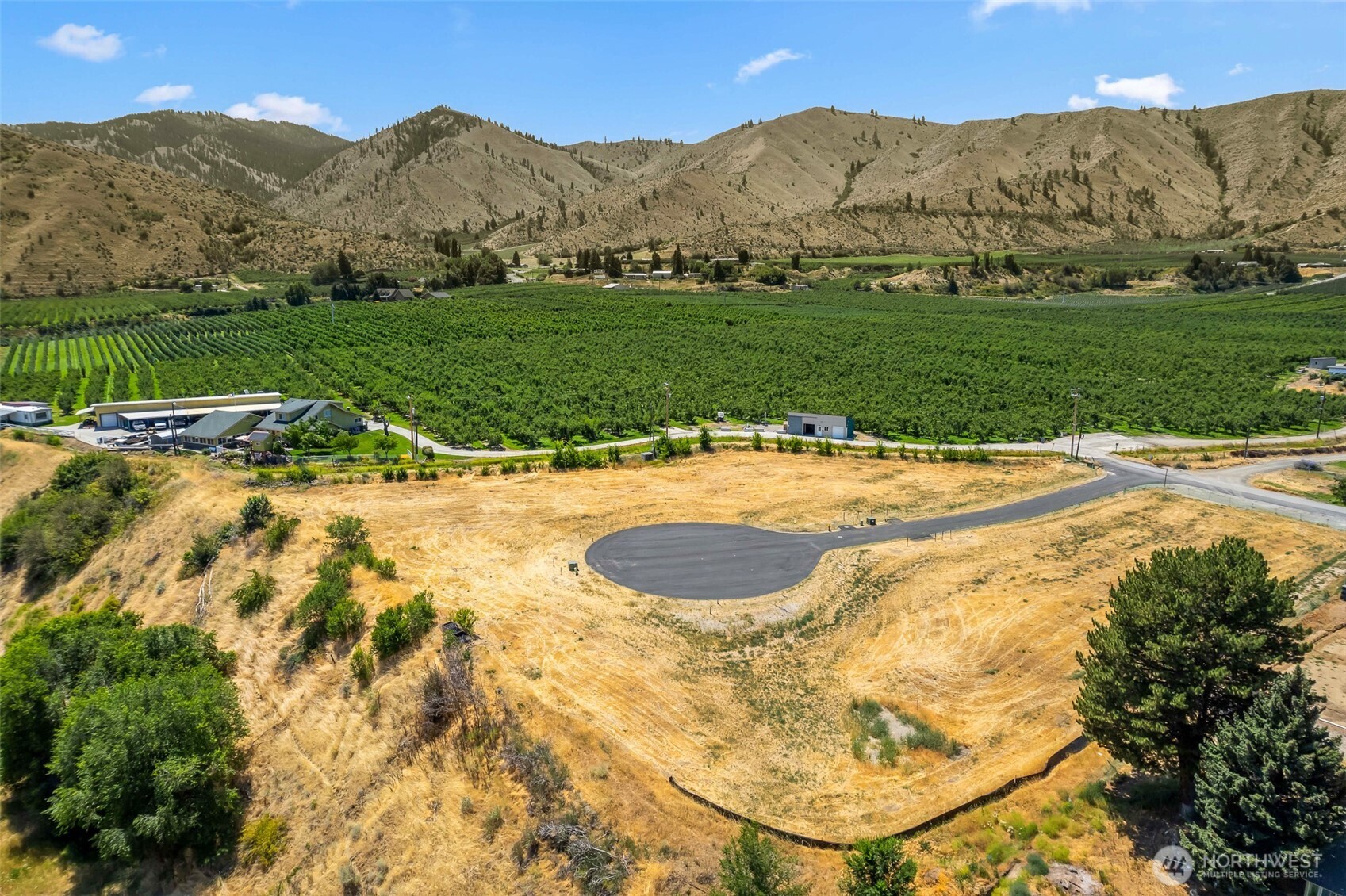 62 Penstemon Lane Monitor, WA 98836 - Photo 4 of 9 a view of a swimming pool with a mountain