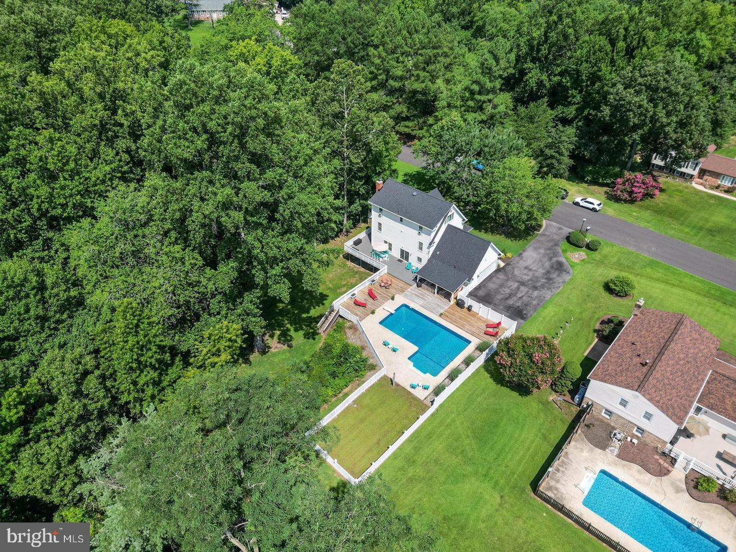 615 Clarks Run Road La Plata, MD 20646 - Photo 40 of 47 an aerial view of residential house with outdoor space and trees all around