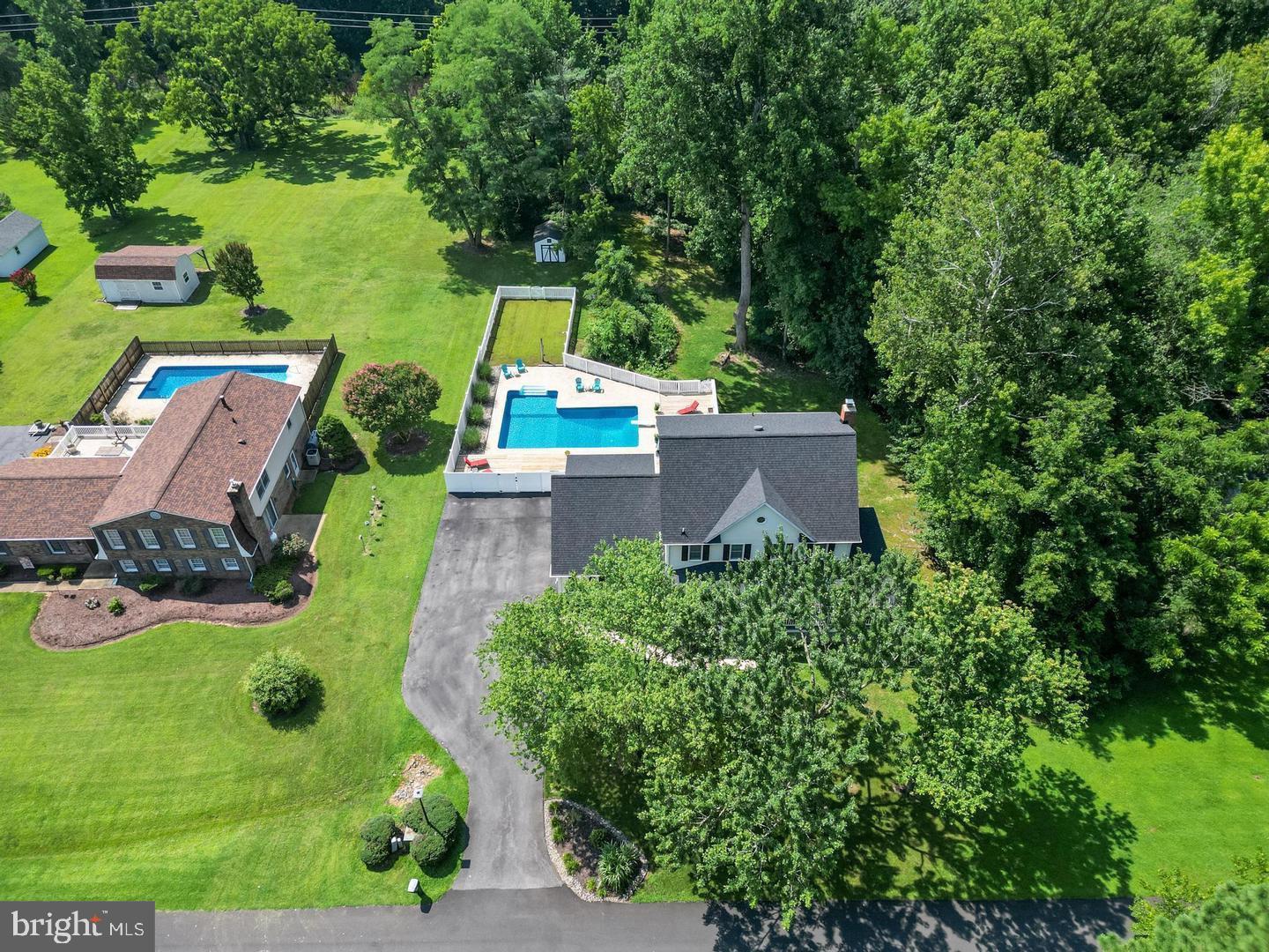 615 Clarks Run Road La Plata, MD 20646 - Photo 41 of 47 an aerial view of a house with garden space and street view
