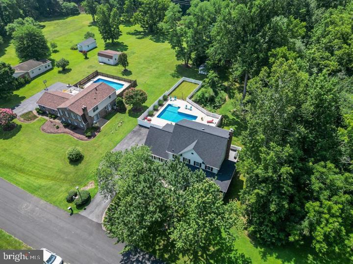 615 Clarks Run Road La Plata, MD 20646 - Photo 42 of 47 an aerial view of a house with swimming pool and garden