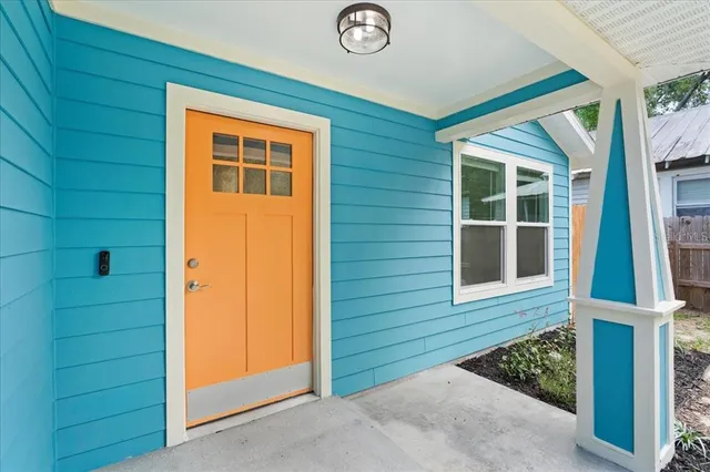 a front view of a house