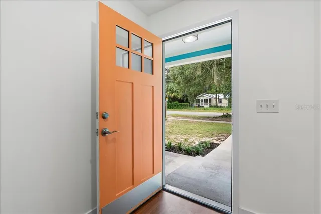 a view of a front door