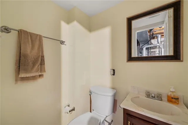 a view of balcony with wooden floor