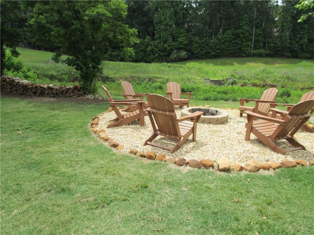 4003 Wingate Way Sandy Springs, GA 30350 - Photo 27 of 29 a view of a backyard with plants and lake