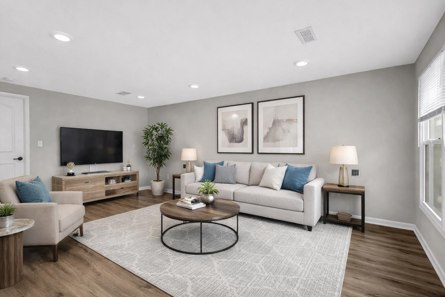 309 Michigami Trail Porter, IN 46304 - Photo 17 of 28 a living room with furniture and a flat screen tv