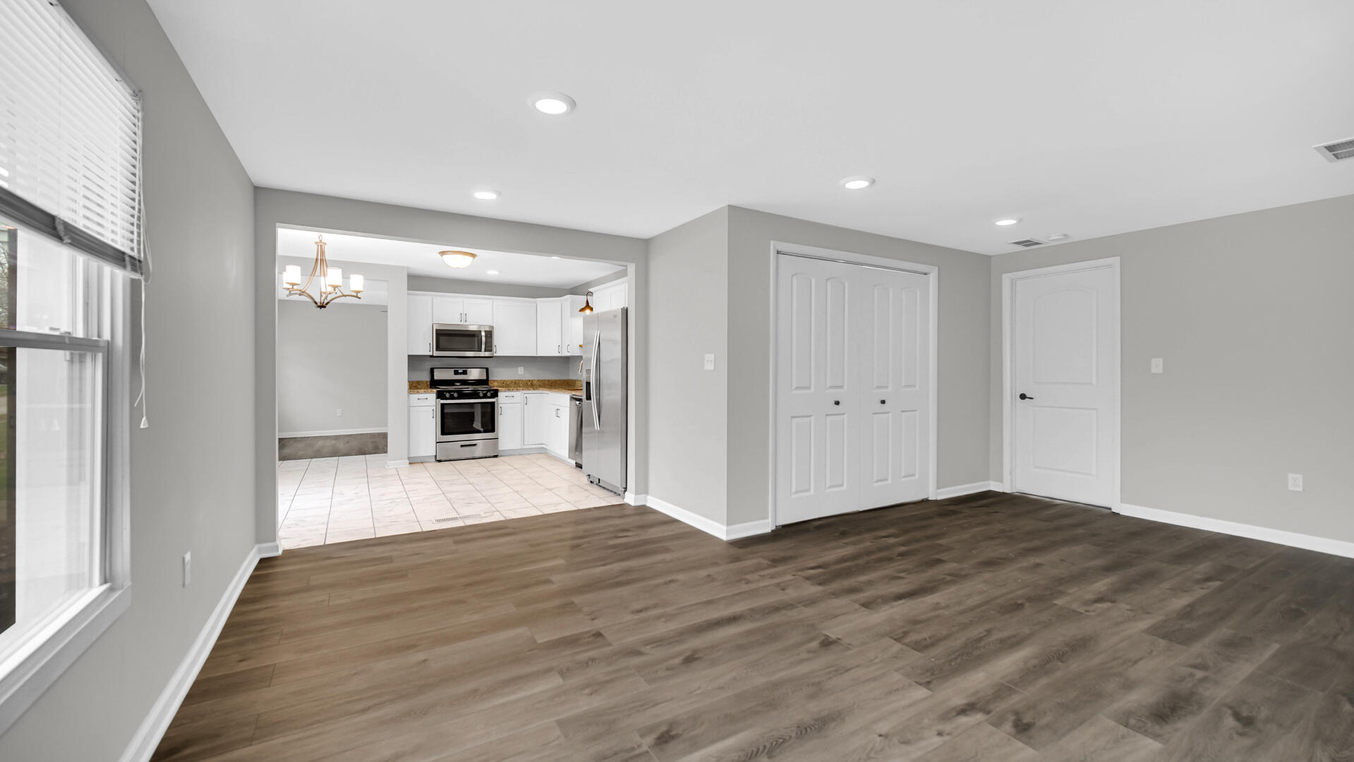 309 Michigami Trail Porter, IN 46304 - Photo 19 of 28 a view of a kitchen with wooden floor and a kitchen