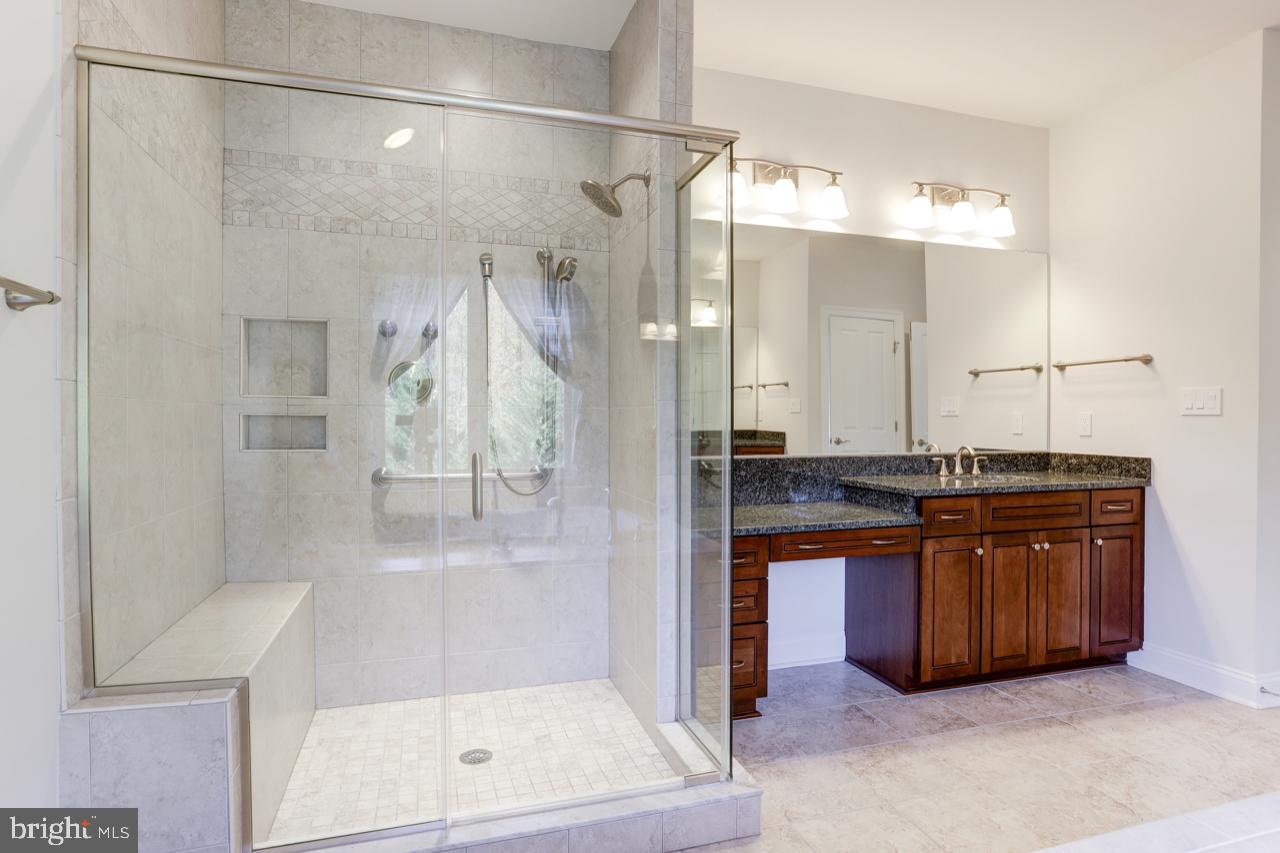 9600 Thistle Ridge Lane Vienna, VA 22182 - Photo 33 of 69 Owner's Suite Bath - Separate Shower with Seat