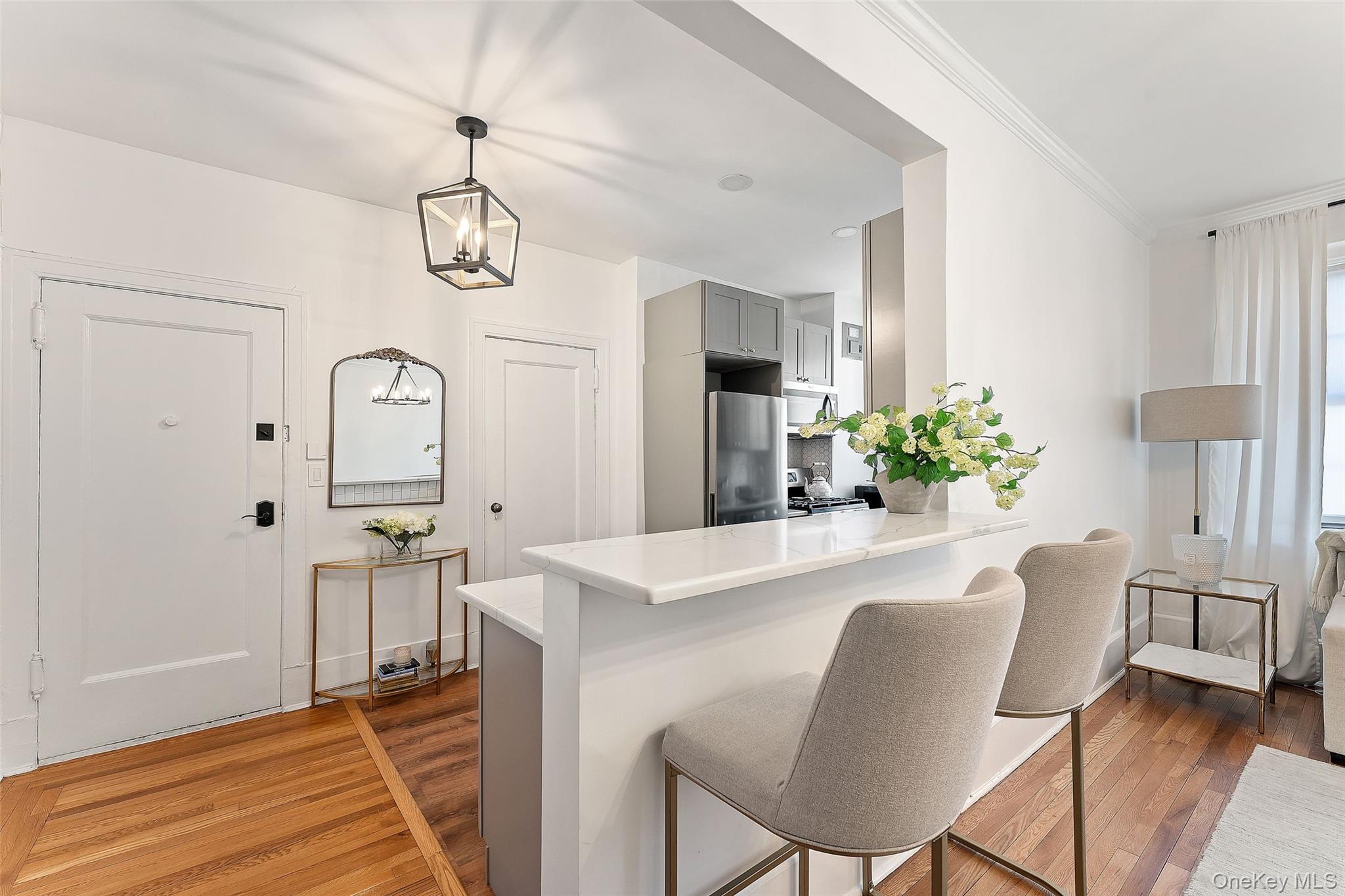 840 Bronx River Road, Unit 5B Bronxville, NY 10708 - Photo 4 of 11 Looking into kitchen and entrance from the Living Room
