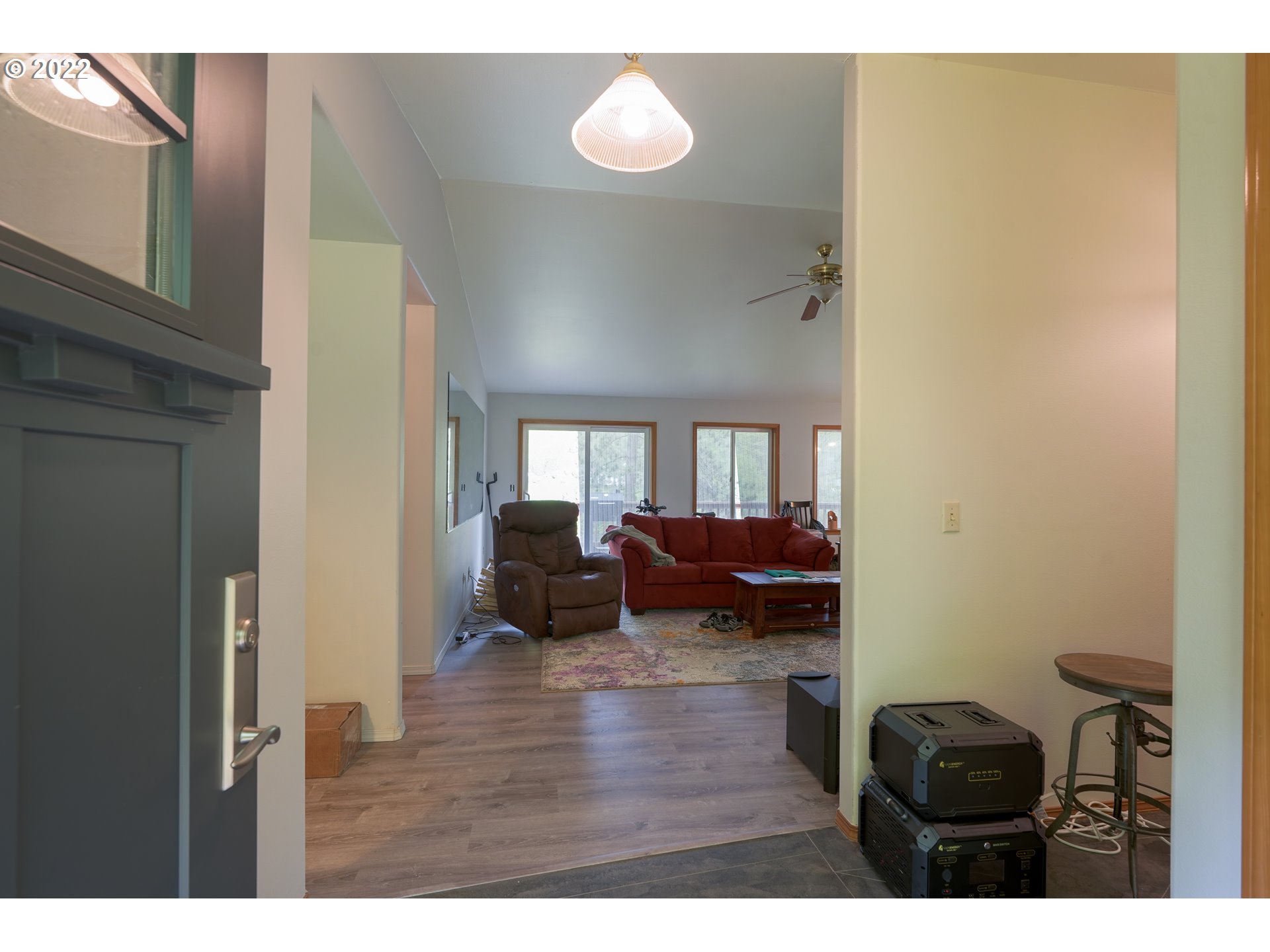 79774 Lower Nehalem Road Seaside, OR 97138 - Photo 4 of 32 view of living room with furniture and wooden floor