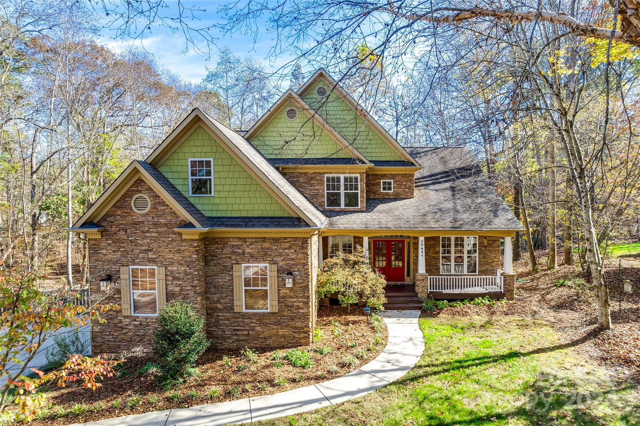10621 Hanging Moss Trail Charlotte, NC 28227 - Photo 41 of 47 front view of house with a yard