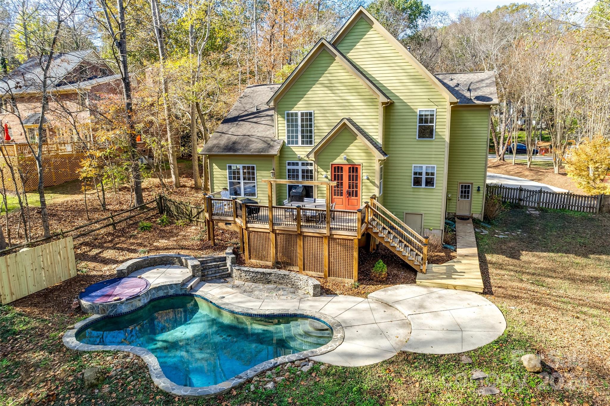 10621 Hanging Moss Trail Charlotte, NC 28227 - Photo 43 of 47 a house view with a outdoor space