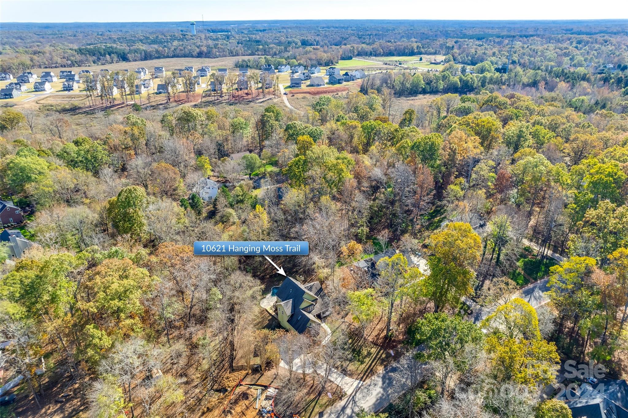 10621 Hanging Moss Trail Charlotte, NC 28227 - Photo 45 of 47 a view of a city with mountains in the background