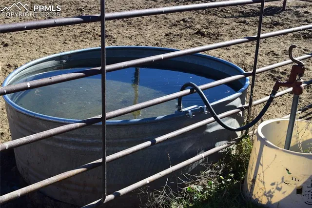a close view of water heater room