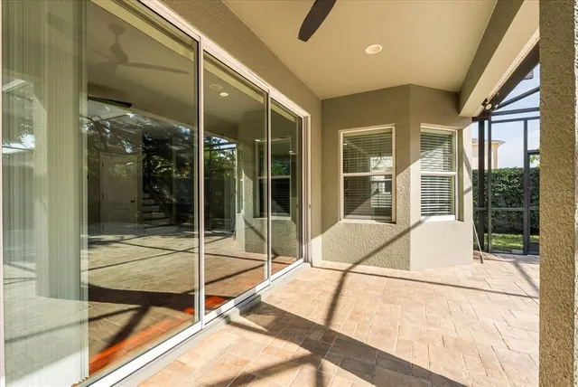 a house view with a outdoor space