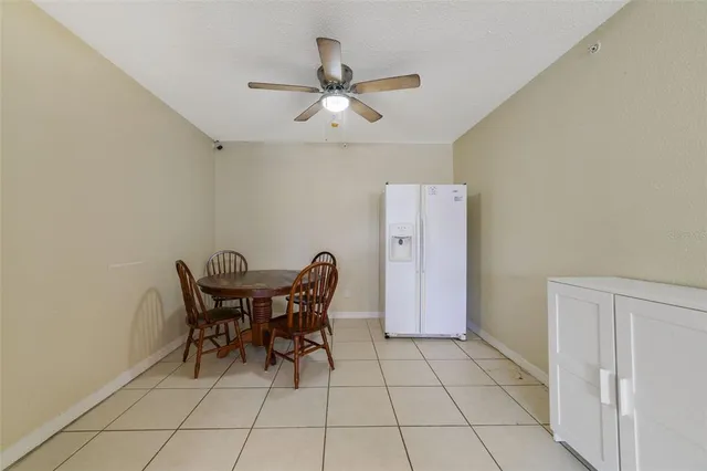 a view of a hallway with washer and dryer