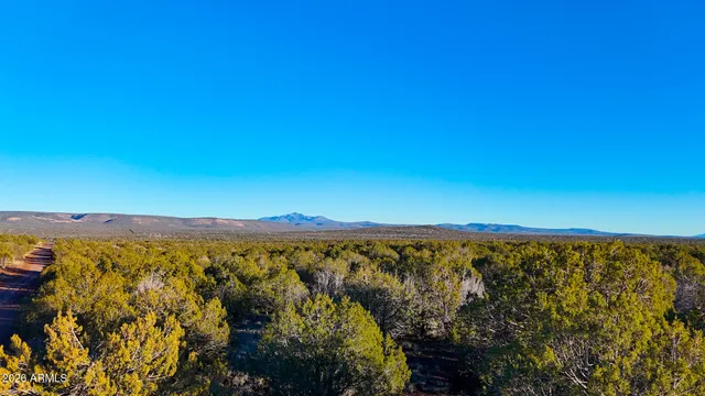 a view of an outdoor space and mountain view
