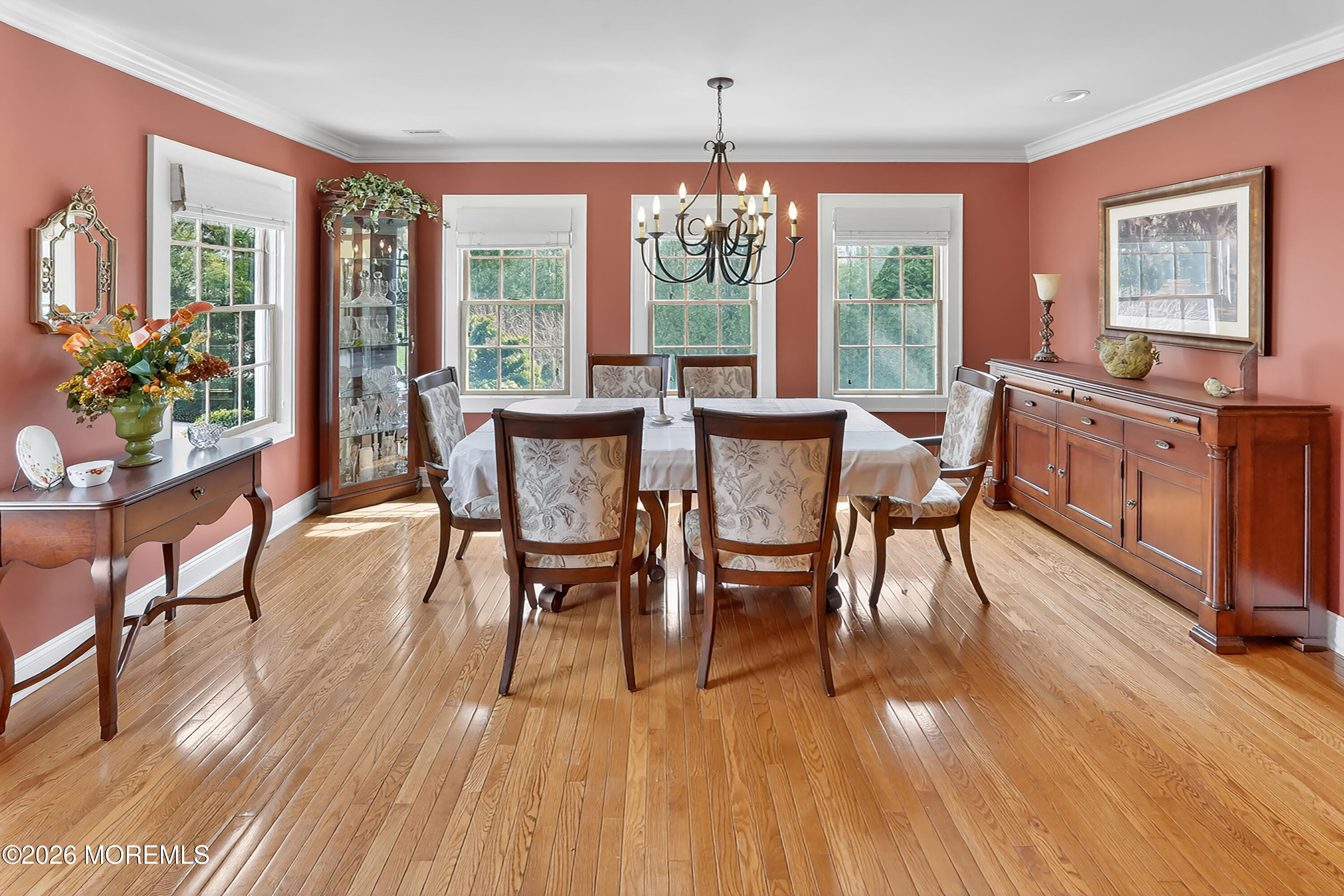 617 Oceanview Road Brielle, NJ 08730 - Photo 16 of 94 a dining room with furniture window wooden floor