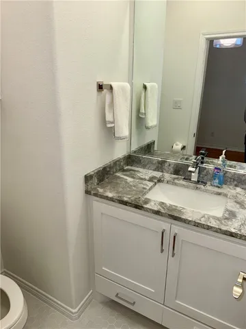 a view of an empty room with a yard