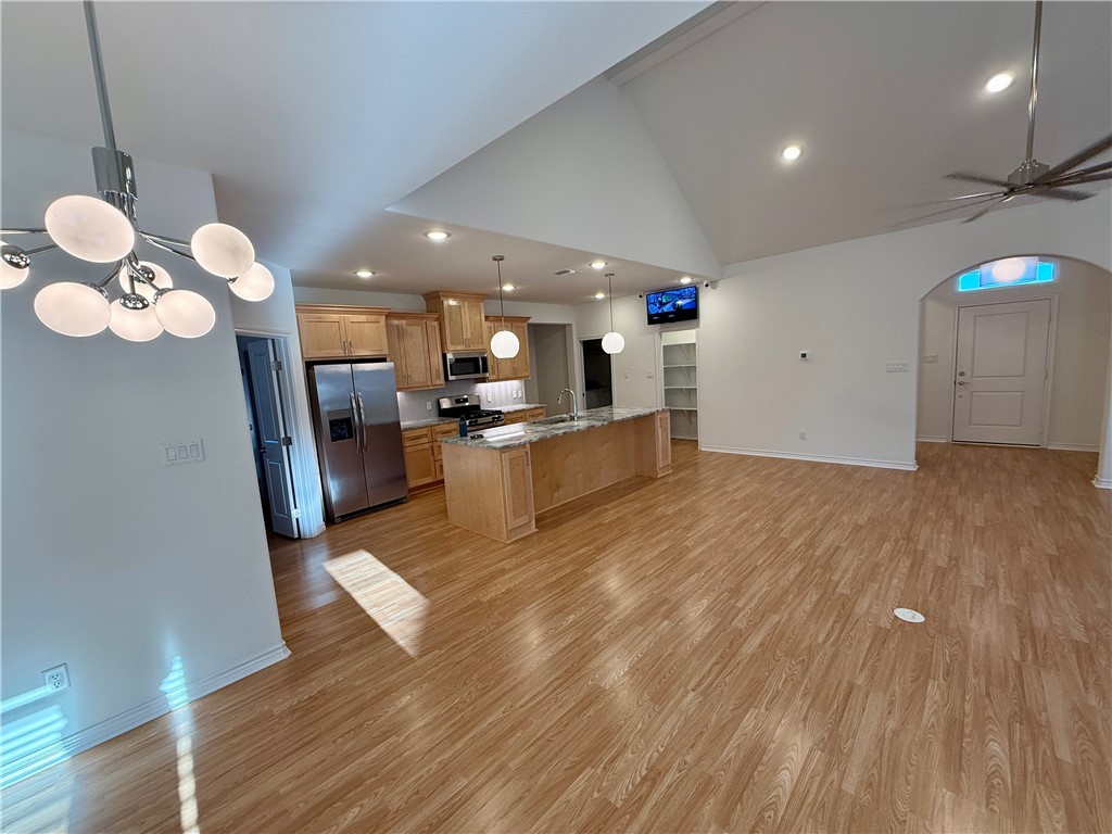 3533 Leesburg Path Bryan, TX 77808 - Photo 28 of 28 a view of kitchen with cabinets and wooden floor