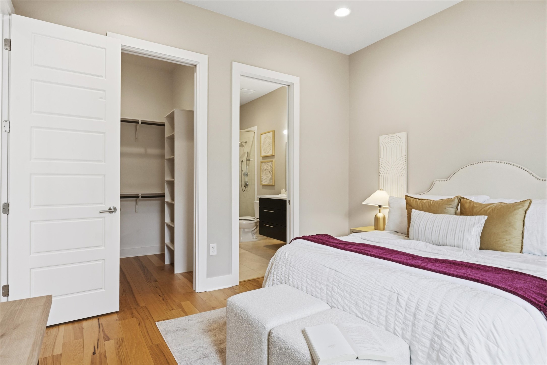 2314 Enfield Road, Unit 203 Austin, TX 78703 - Photo 18 of 37 Ceiling fan, recessed lighting, and thoughtful proportions make this room feel both cozy and refined.