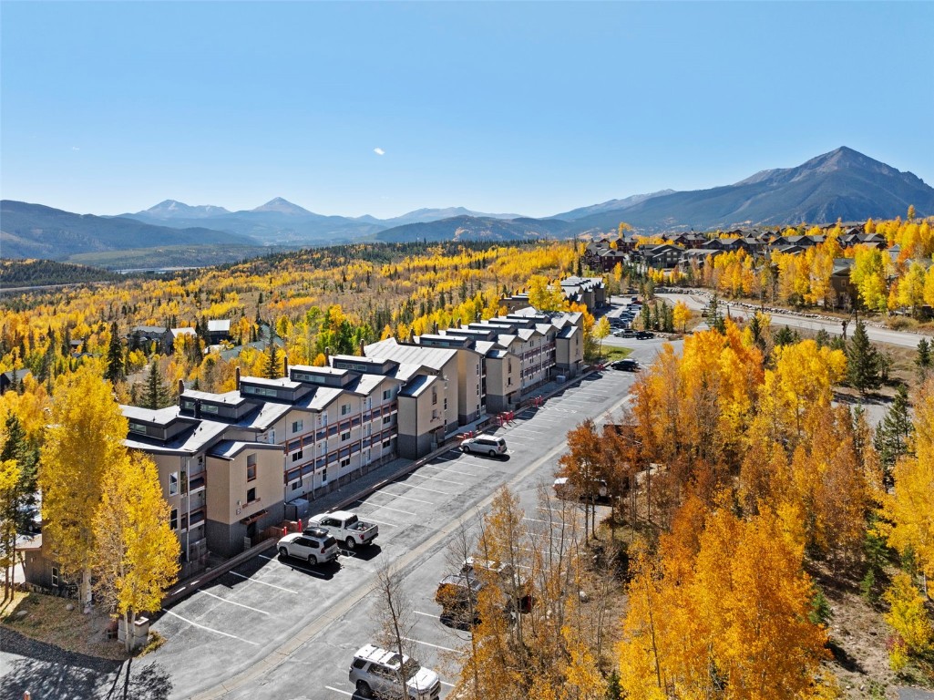 7307 Ryan Gulch Road, Unit 7307 Silverthorne, CO 80498 - Photo 19 of 20 a view of a terrace with a water view