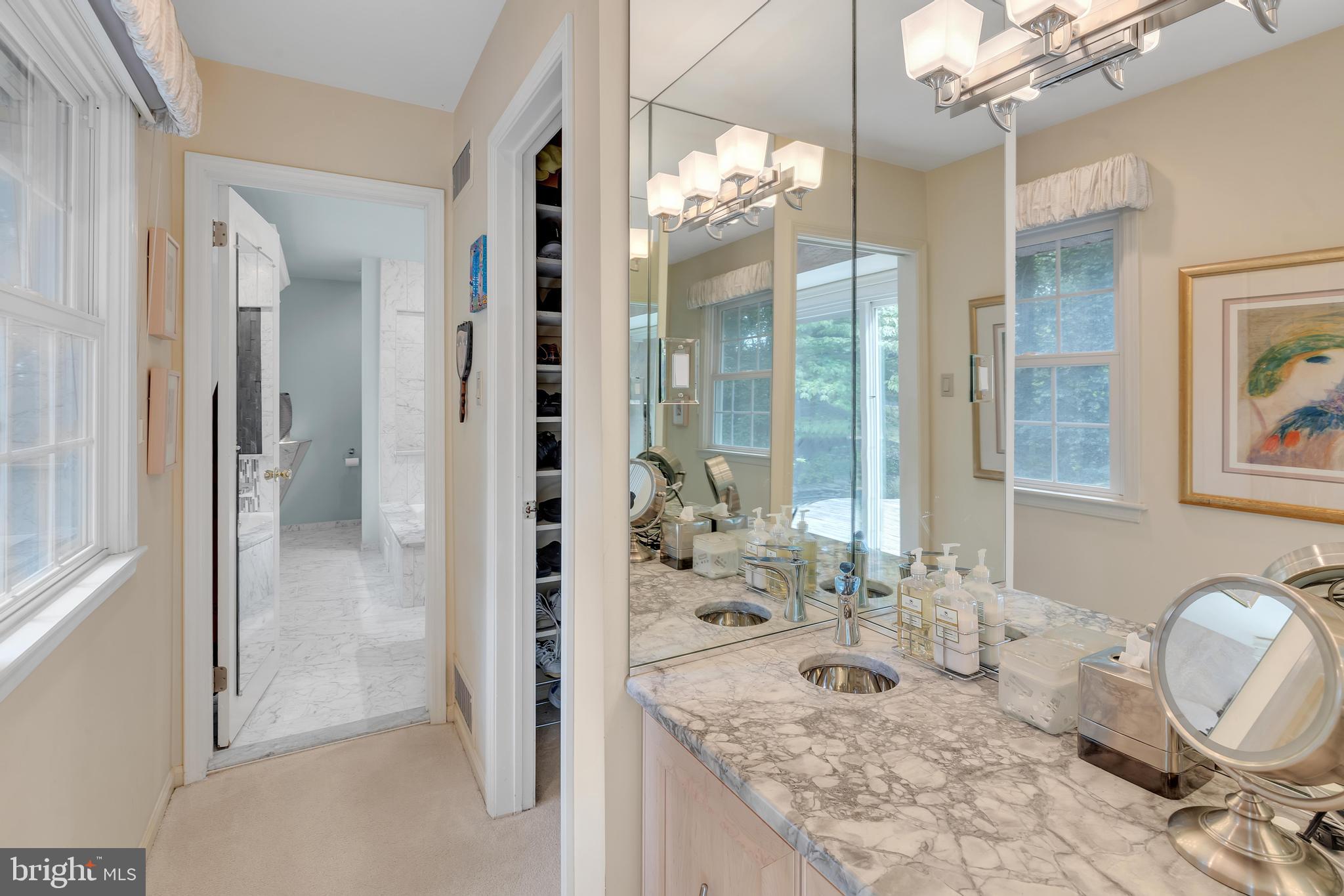 1940 Heritage Road Huntingdon Valley, PA 19006 - Photo 29 of 51 Vanity area with walk-in-closet