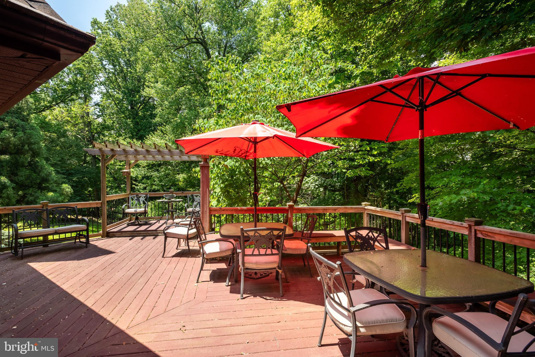 1940 Heritage Road Huntingdon Valley, PA 19006 - Photo 50 of 51 Large lit deck with pergola