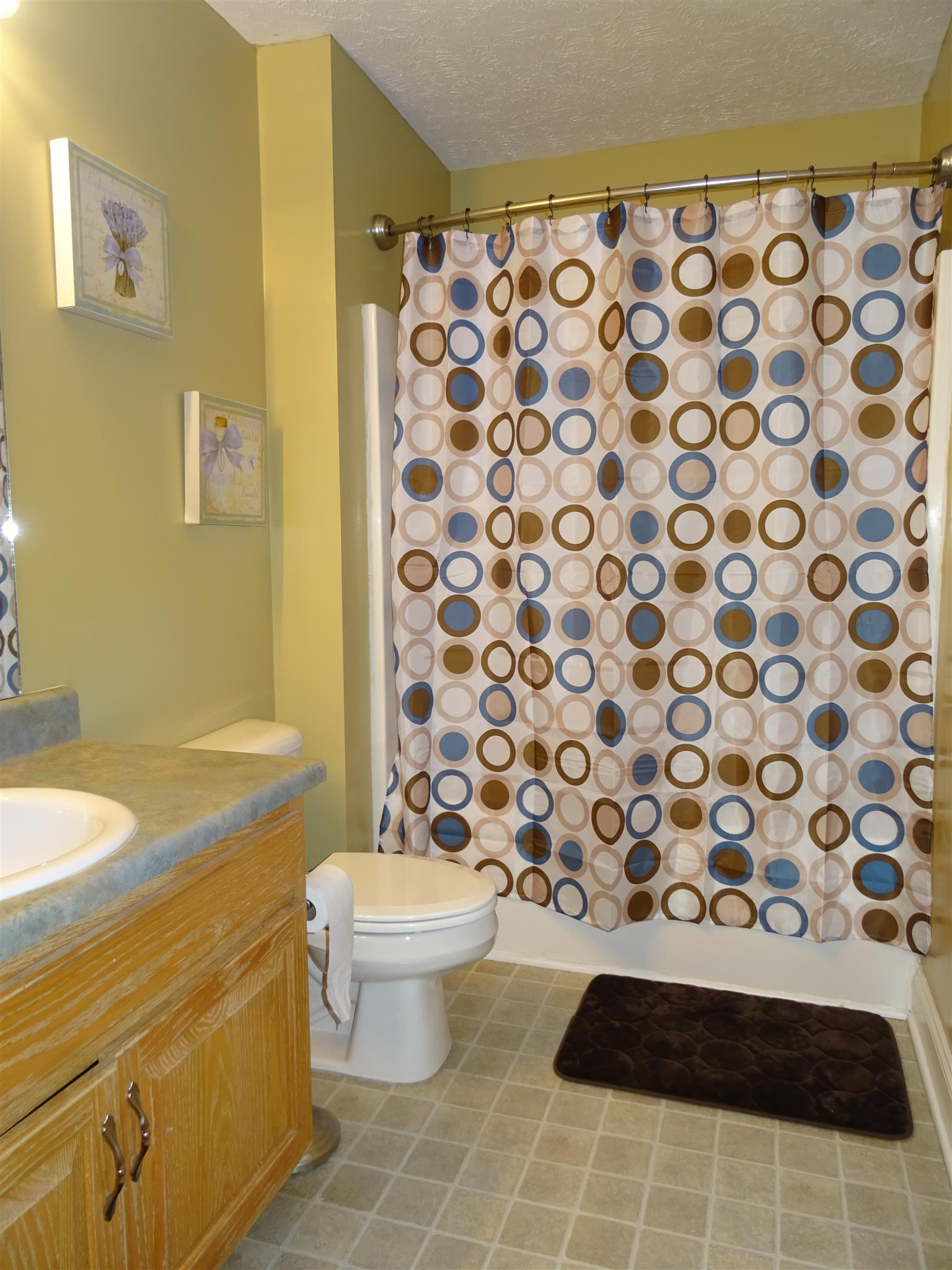 1246 Dillon Road Milton, TN 37118 - Photo 14 of 29 a bathroom with a toilet and a shower curtain