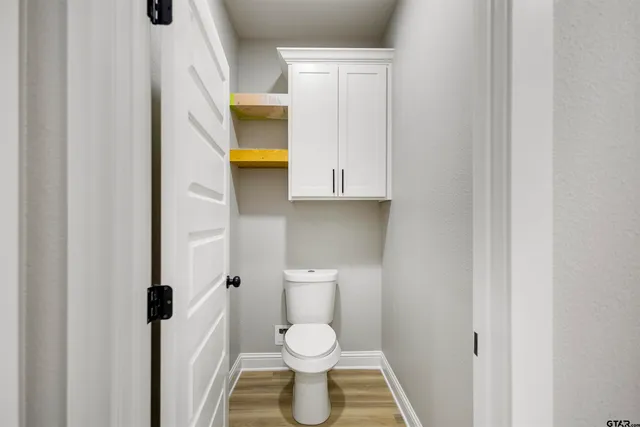 a close view of closet