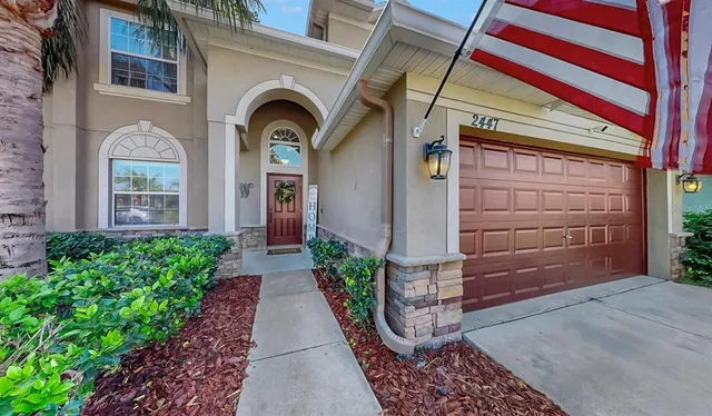 a view of front door of house
