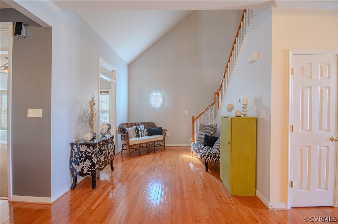 1113 Alcorn Terrace Midlothian, VA 23114 - Photo 6 of 36 a living room with furniture and a wooden floor