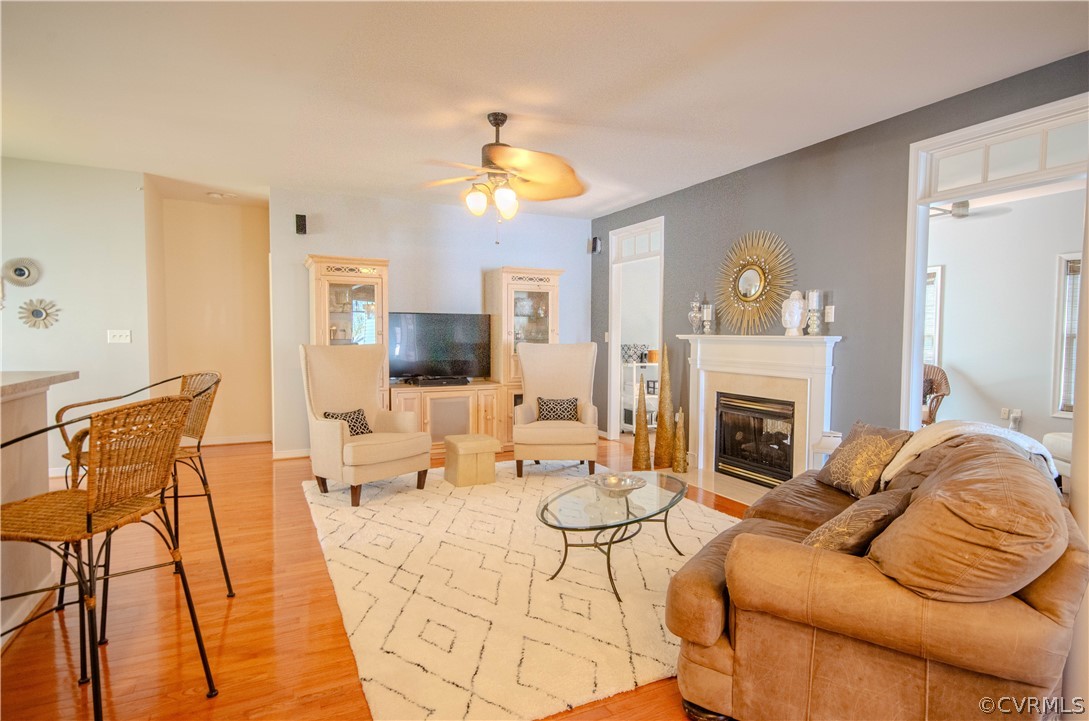 1113 Alcorn Terrace Midlothian, VA 23114 - Photo 8 of 36 a view of a livingroom with furniture and a fireplace