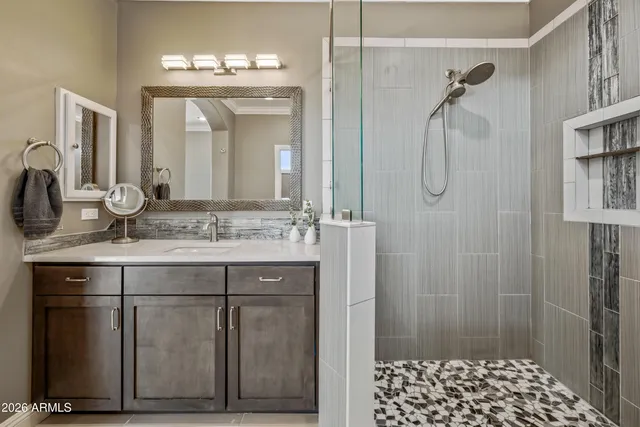 a view of a lake and sunset