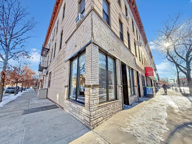 a view of a house with a large windows