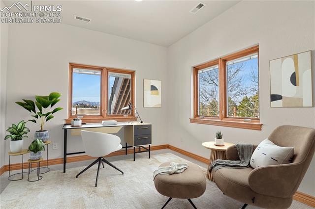 5220 Roundup Ridge Road Colorado Springs, CO 80908 - Photo 29 of 50 Sitting room off secondary suite. Virtually Staged