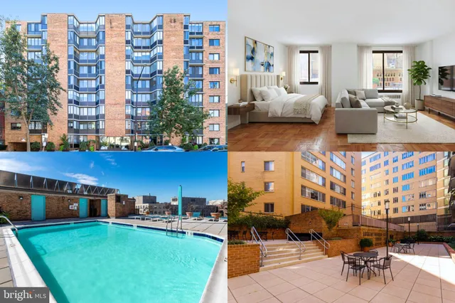 a living room with patio furniture and a fireplace