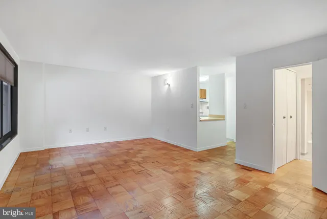 a view of an empty room