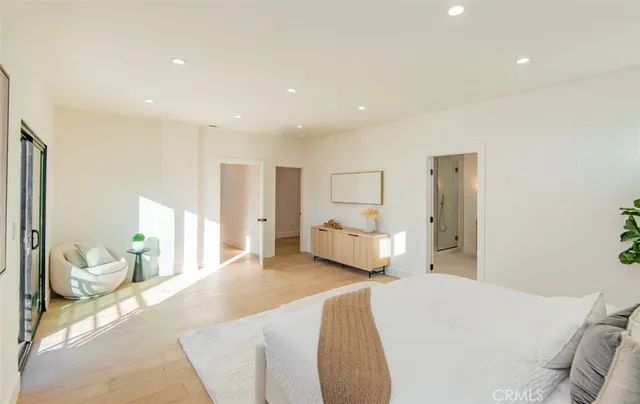 a living room with furniture and a gate