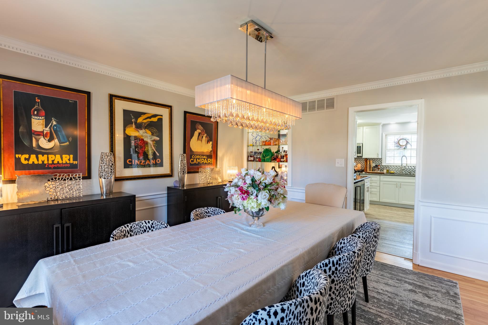 1600 Pot Spring Road Lutherville-Timonium, MD 21093 - Photo 36 of 58 Separate Dining Room with Lighted Built ins