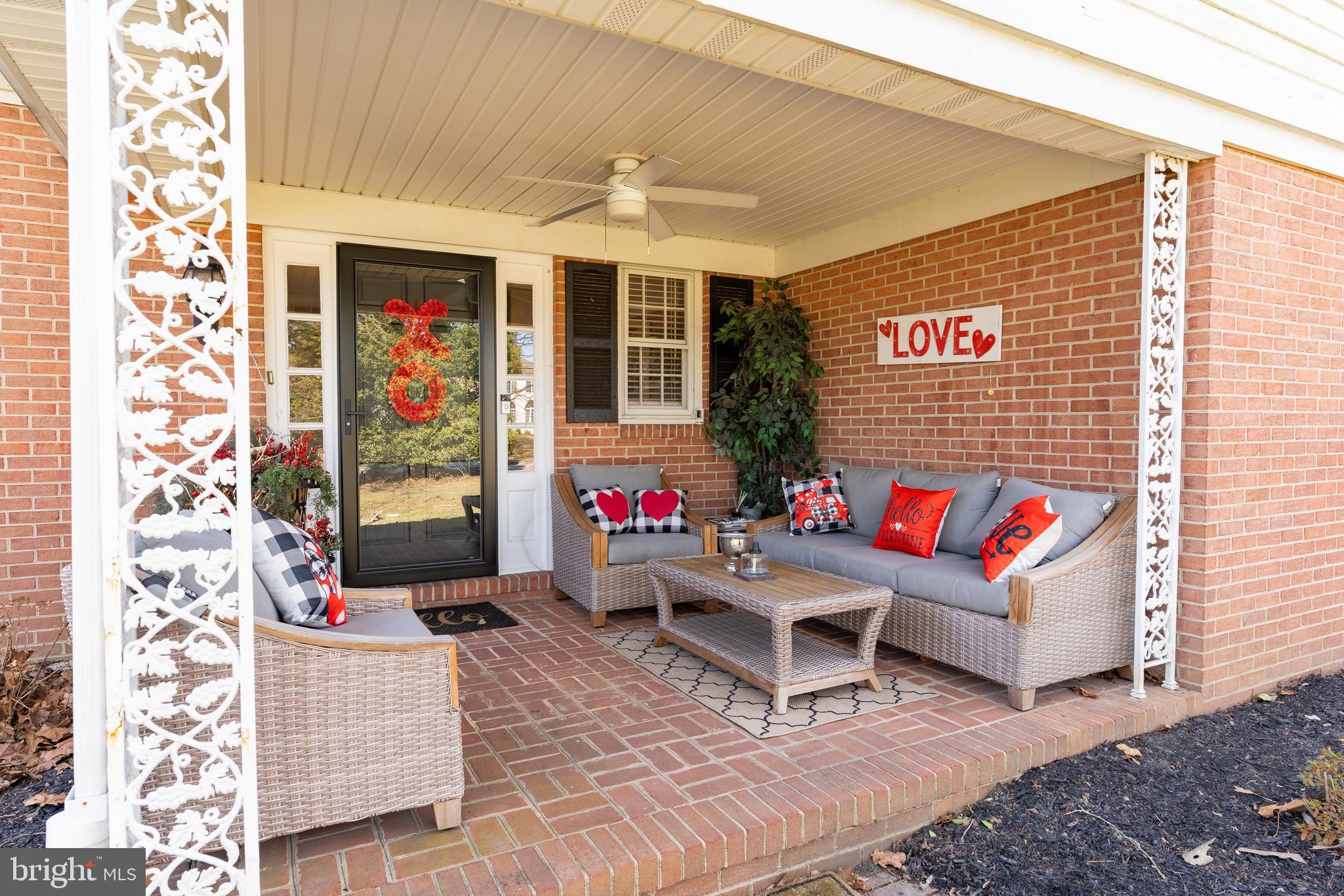 1600 Pot Spring Road Lutherville-Timonium, MD 21093 - Photo 8 of 58 Front porch with Ceiling Fan
