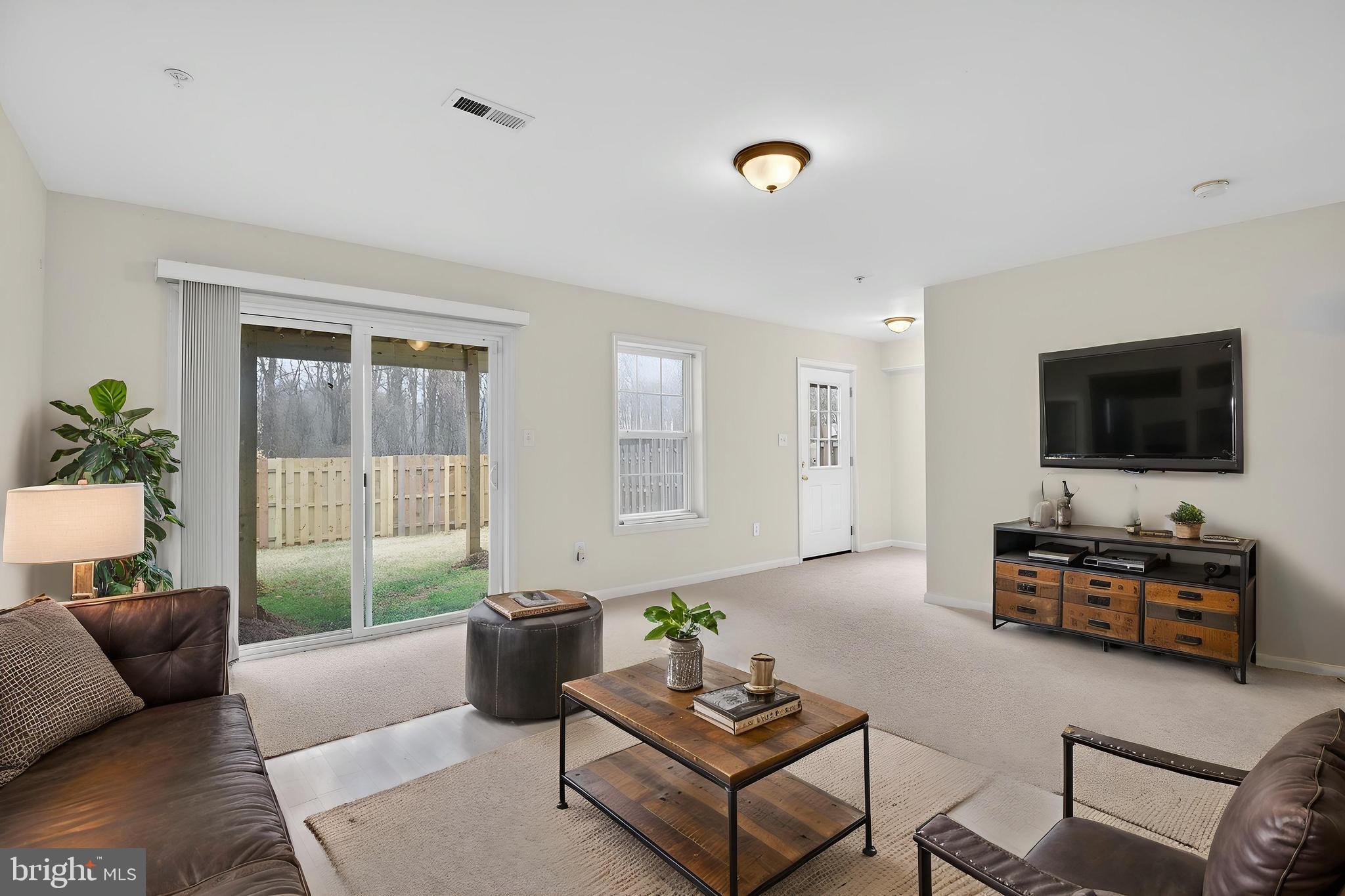 278 Brock Bridge Road Laurel, MD 20724 - Photo 4 of 22 Large Family Room with Sliding Glass Doors