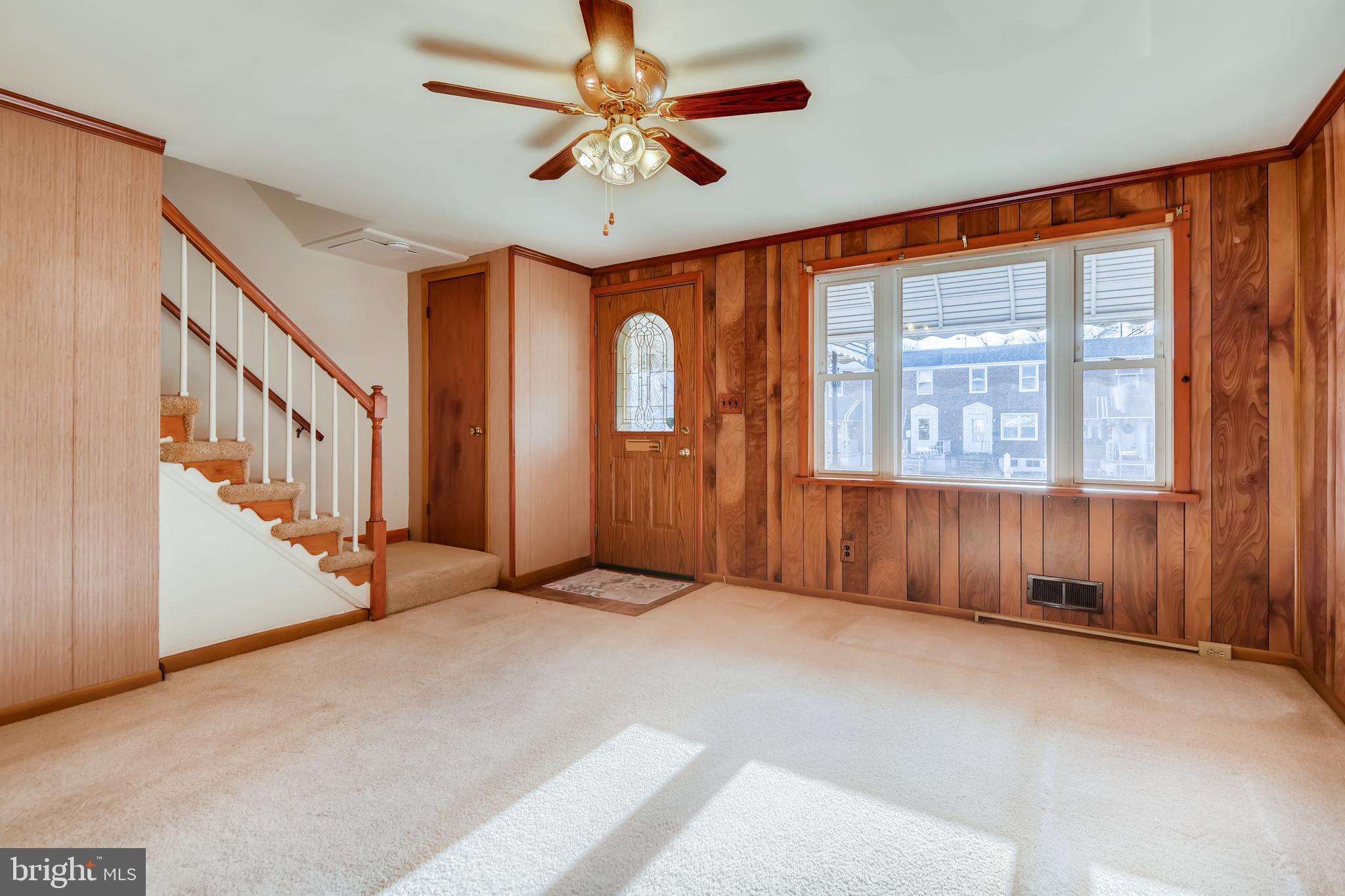 1951 Searles Road Baltimore, MD 21222 - Photo 9 of 28 Large Living Room with Ceiling Fan